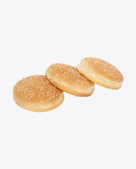 Three Burger Buns PNG