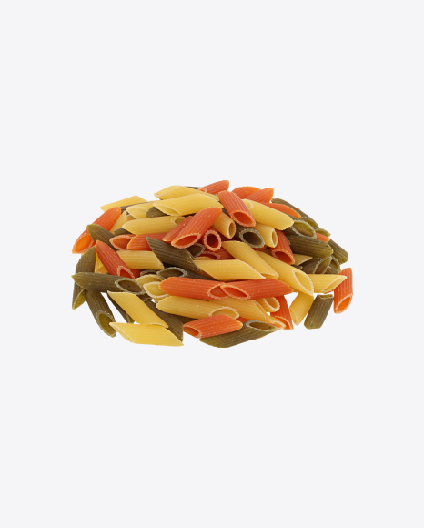 Colored Pasta Penne Bunch PNG
