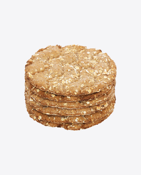 Multigrain Round Crispbread Stack PNG