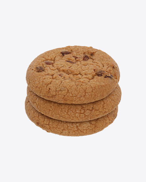 Chocolate Chip Cookies Stack PNG