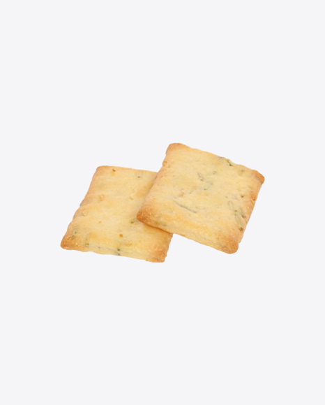 Two Crispbreads with Herbs and Garlic PNG