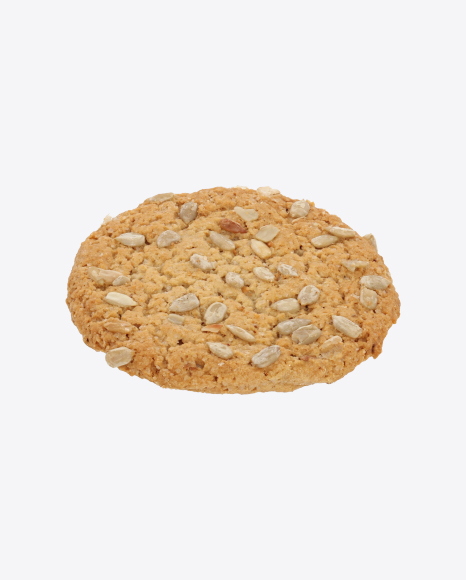 Oat Cookie with Sunflower Seeds PNG