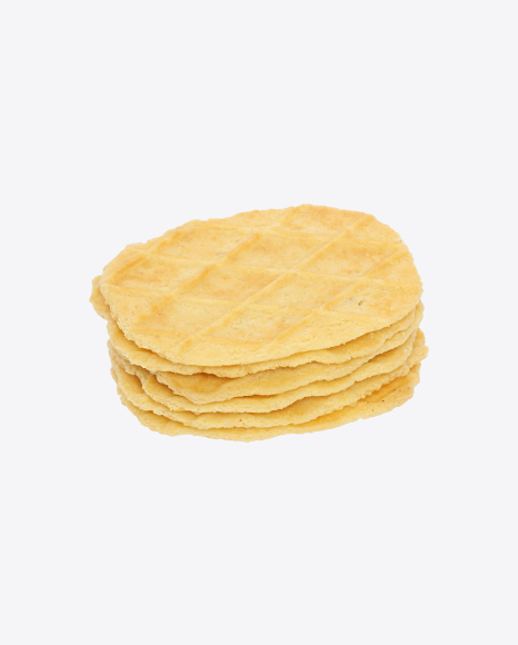 Waffle Cookies Stack PNG