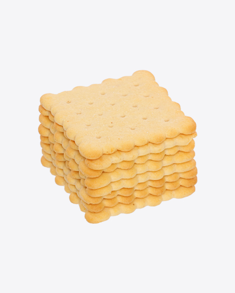 Stack of Cheese Crackers PNG