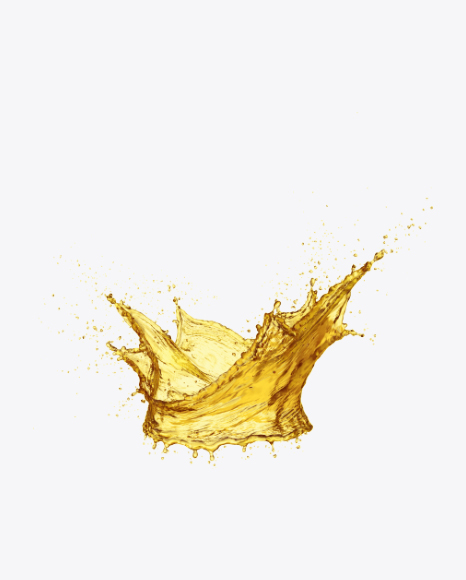 Crown-Shaped Sunflower Oil Splash
