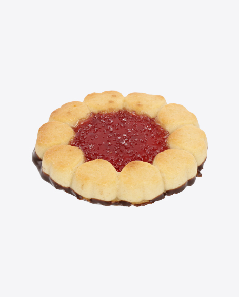 Cherry Marmalade Cookie with Chocolate PNG