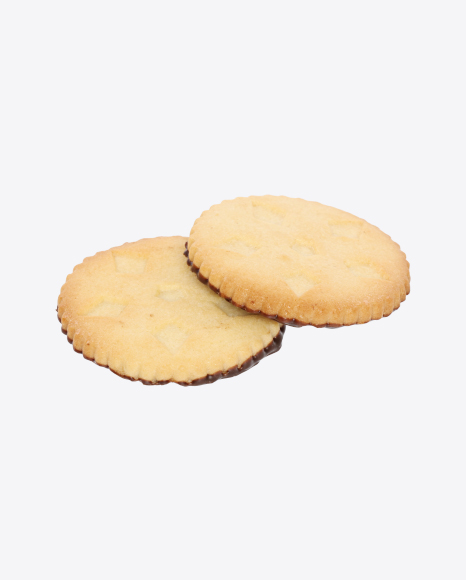 Two Cookies with Chocolate PNG