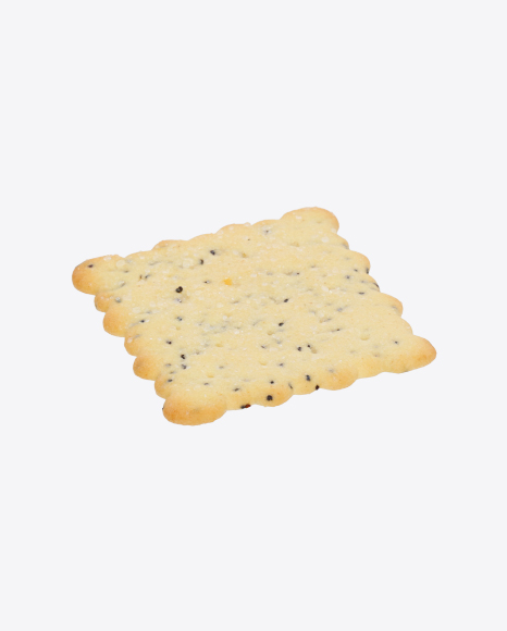 Cracker with Poppy Seeds PNG