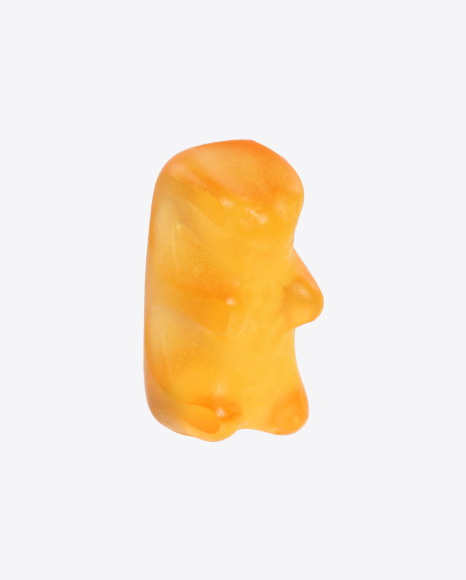 Orange Gummy Bear PNG