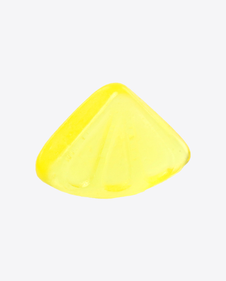 Gummy Lemon Piece Candy PNG