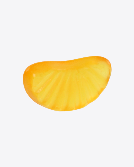 Gummy Tangerine Piece Candy PNG