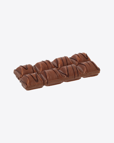 Two Milk Chocolate Covered Wafer Bars PNG