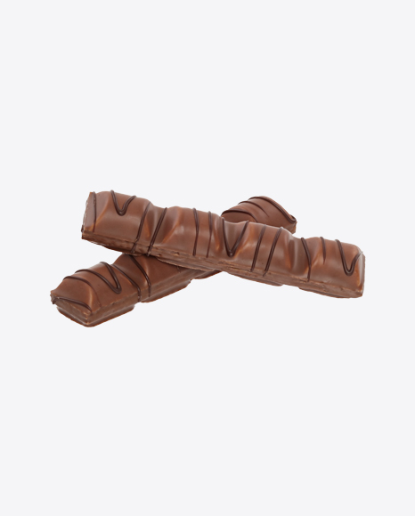 Two Milk Chocolate Covered Wafer Bars PNG