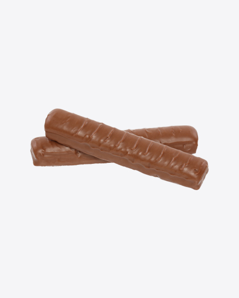 Two Milk Chocolate Covered Cookie Bars PNG