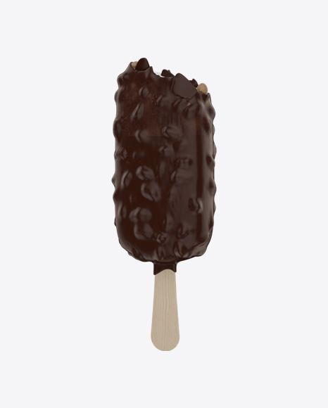 Ice Cream Bar with Nuts PNG