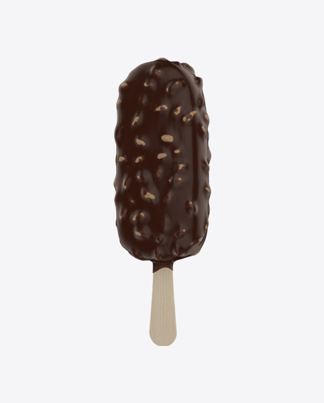 Ice Cream Bar with Nuts PNG