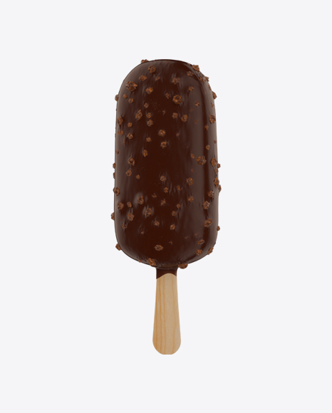 Ice Cream Bar with Nuts PNG
