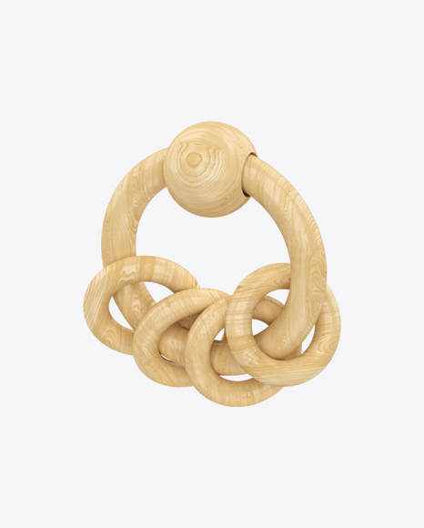 Wood Teething Toy PNG