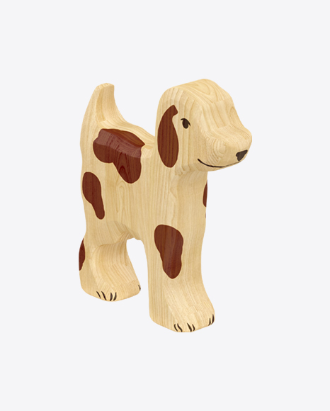 Wooden Toy Dog PNG