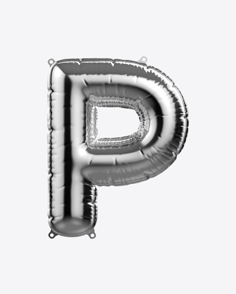 Download Letter P Foil Balloon Transparent PNG on YELLOW Images