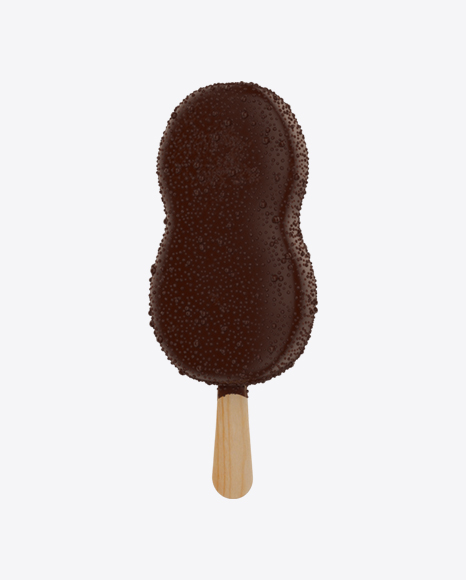 Ice Cream Bar with Chocolate Sprinkles PNG