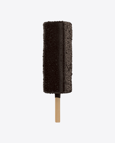 Ice Cream Bar with Chocolate Sprinkles PNG