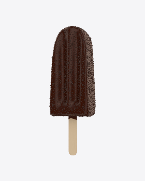Ice Cream Bar with Chocolate Sprinkles PNG