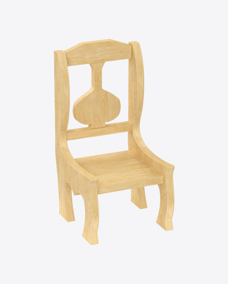Kids Wooden Chair PNG