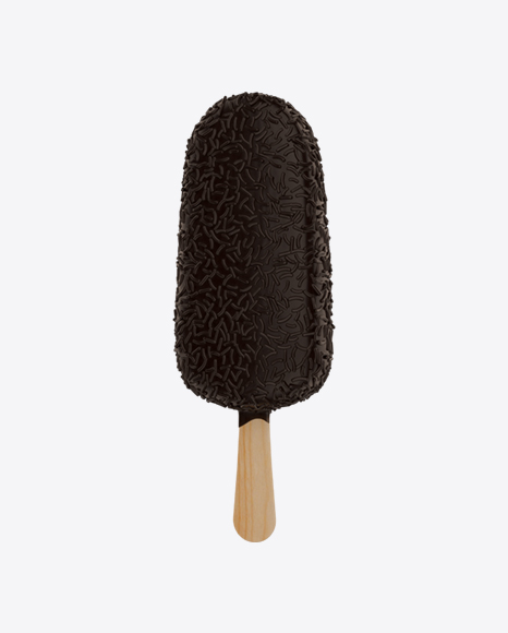 Ice Cream Bar with Cocoa Sprinkles PNG