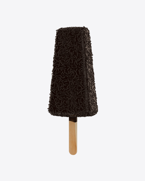 Ice Cream Bar with Cocoa Sprinkles PNG