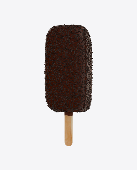 Ice Cream Bar with Cocoa Sprinkles PNG