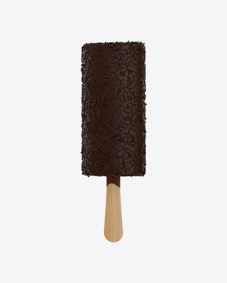 Ice Cream Bar with Cocoa Sprinkles PNG