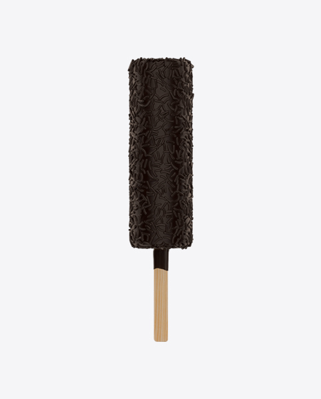 Ice Cream Bar with Cocoa Sprinkles PNG
