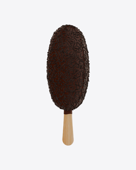 Ice Cream Bar with Cocoa Sprinkles PNG