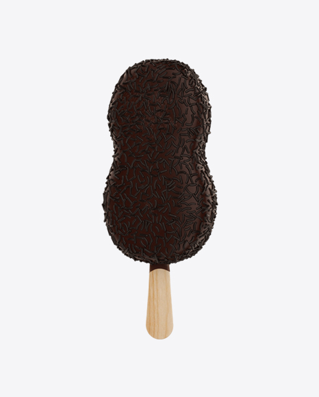Ice Cream Bar with Cocoa Sprinkles PNG