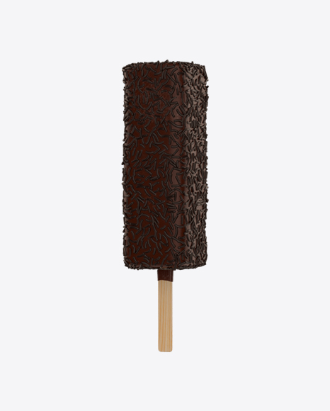 Ice Cream Bar with Cocoa Sprinkles PNG