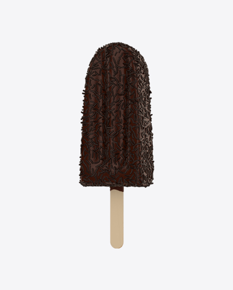 Ice Cream Bar with Cocoa Sprinkles PNG