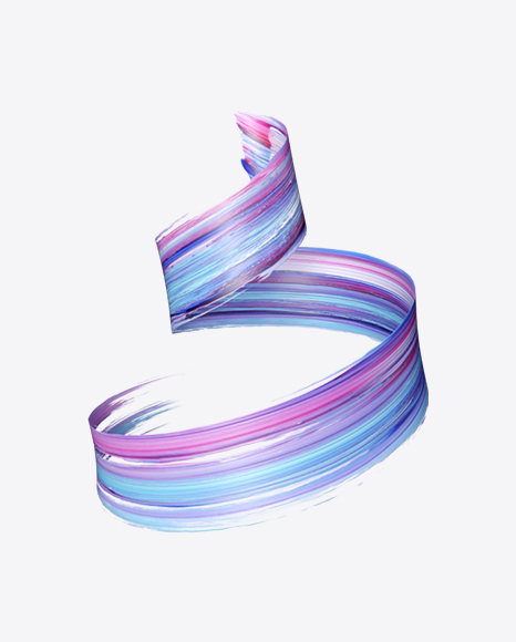 Purple & Blue Paintbrush Trace PNG