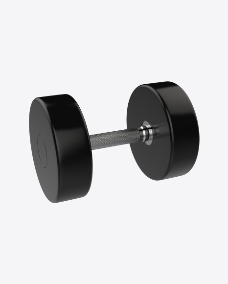 Black Dumbbell PNG