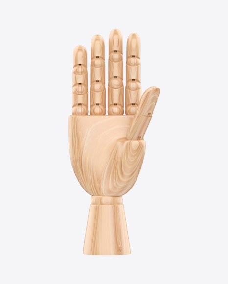 Wooden Hand Mannequin PNG