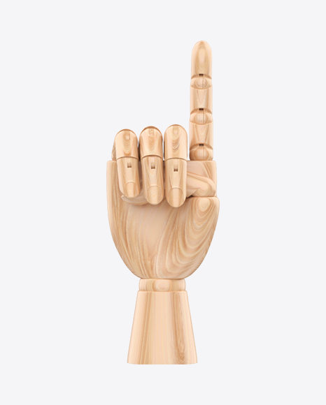 Wooden Hand Mannequin PNG