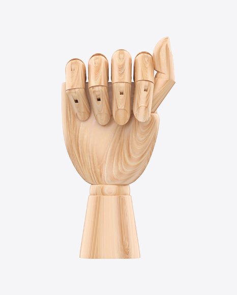 Wooden Hand Mannequin PNG