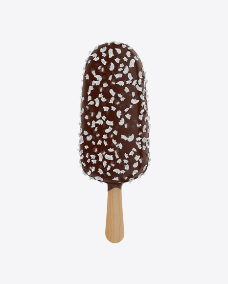 Ice Cream Bar with Coconut Crunch PNG