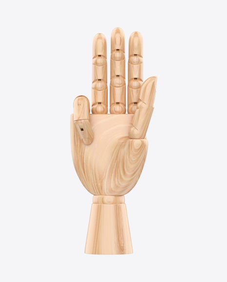 Wooden Hand Mannequin PNG