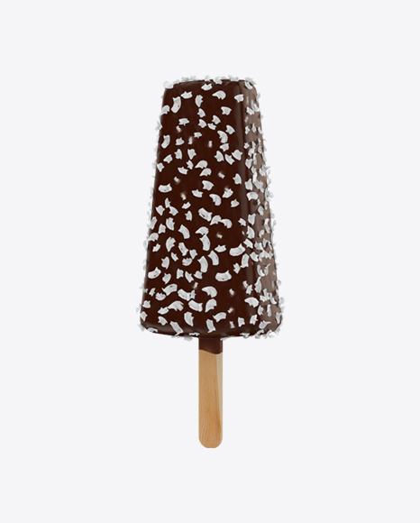 Ice Cream Bar with Coconut Crunch PNG