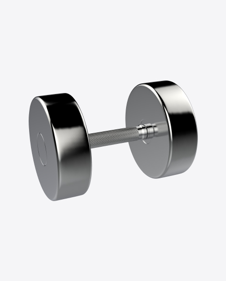 Metallic Dumbbell PNG