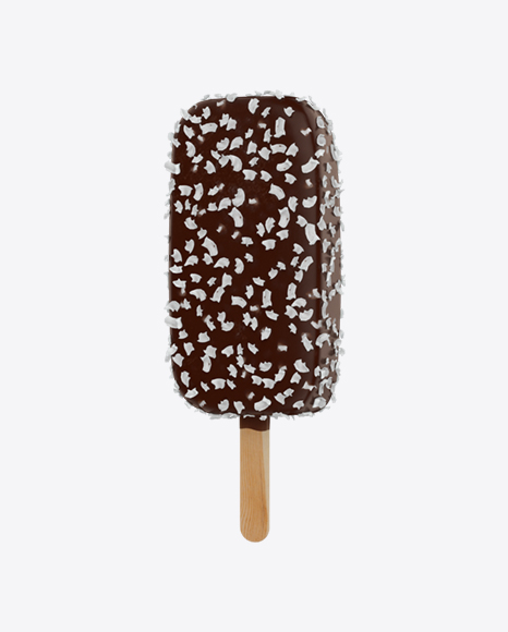 Ice Cream Bar with Coconut Crunch PNG