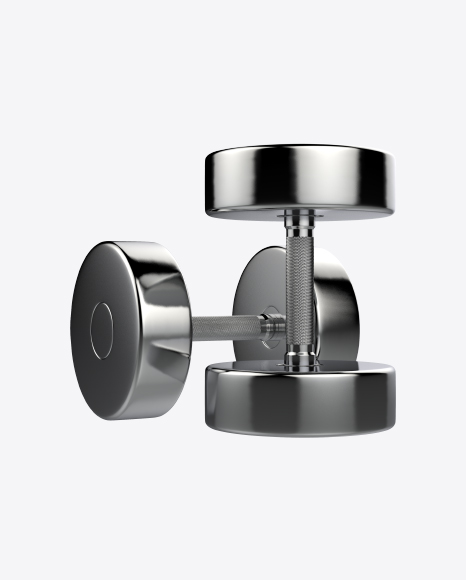 Two Metallic Dumbbells PNG