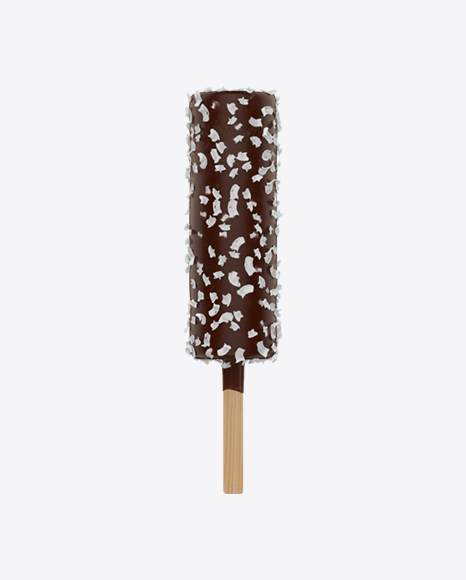 Ice Cream Bar with Coconut Crunch PNG