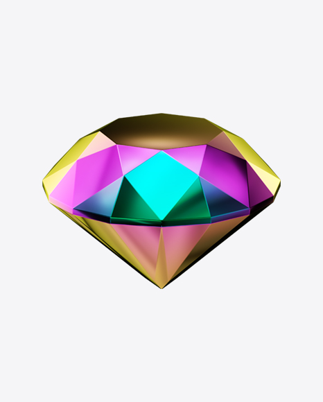 Faceted Jewelry Stone PNG